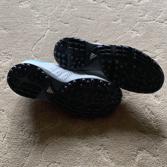 Adidas women’s size 7  white and turquoise golf shoe - Picture 2 of 3